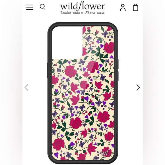 Wildflower Rose Romance 12/12 pro phone case - Picture 2 of 2